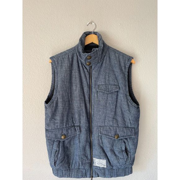 CROOKS & CASTLES Original Troublemakers Embroidered Vest, Gray (M) - Picture 2 of 8